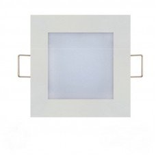  Светодиодная встроенная панель квадрат "SLIM/Sq-3"  90x90мм SMD LED 3W  4200К  110Lm 220-240v  HOROZ