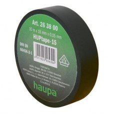 Изолента, 19 мм х 20 м, ПВХ черный, HAUPA