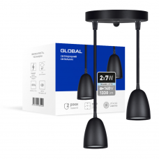 Светильник светодиодный GPL-01C GLOBAL 14W 4100K черный