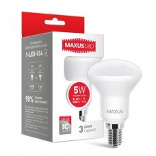 Лампа MAXUS  LED R50 5W 4100K 220V E14