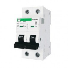 Модульний автоматичний вимикач FB2-63 STANDART 6kА, "C", 2P, 10А ПРОМФАКТОР