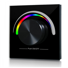 Пульт-панель LED контроллера, врезная SR-2836RGB Black (3V-2032, RGB(W))  SUNRICHER