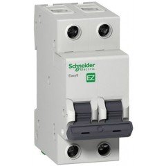 EZ9 Автоматический выключатель, 2Р, 50А, Х-КА С, Schneider electric