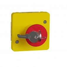 Механизм аварийного выключателя с ключом для активации 3А, желтый, IP55, MUREVA S Schneider electric