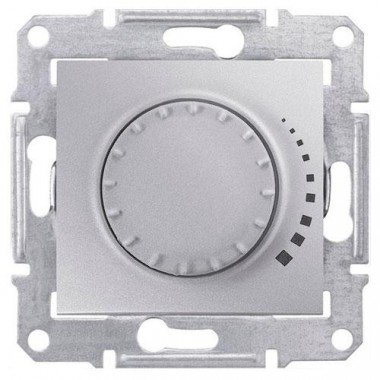 Светорегулятор поворотный емкостной  Schneider Electric Sedna, алюминий - описание, характеристики, отзывы