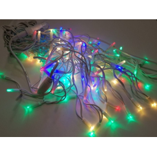 Уличная новогодняя гирлянда "Бахрома" (RGB) 100 led/5м/бахрома 30см, 40см (20855) Ukrled