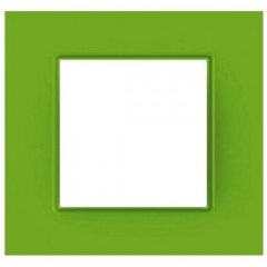 Рамка 1-постовая  Schneider Electric Unica Quadro,  "Bio" (зелёная)
