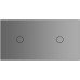 Лицевая панель для сенсорного выключателя Livolo 2 канала, цвет серый, стекло (VL-C7-C1/C1-15) - описание, характеристики, отзывы